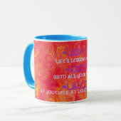 Mug Apprenez le rire de Love~ de ~ (Devant gauche)