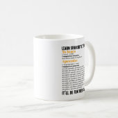 Mug Apprenez l'espagnol Ce sera amusant Ils disent drô (Devant droit)