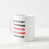 Mug apprenti en brique, génial (Devant gauche)