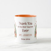 Mug Apprenti personnalisé aquarelle moderne arc-en-cie (Centre)