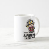 Mug Apprenti pompier. Futur pompier (Devant droit)