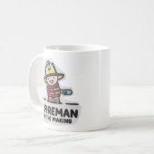 Mug Apprenti pompier. Futur pompier (Devant gauche)