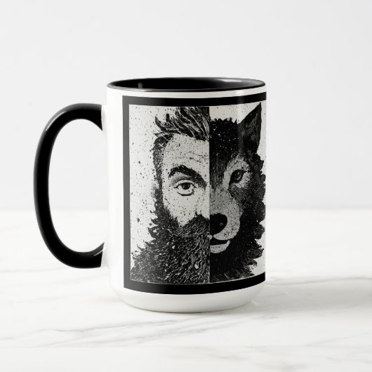 Mug Approachable Wolf : Half Wolf ( Faith Edition) (Gauche)