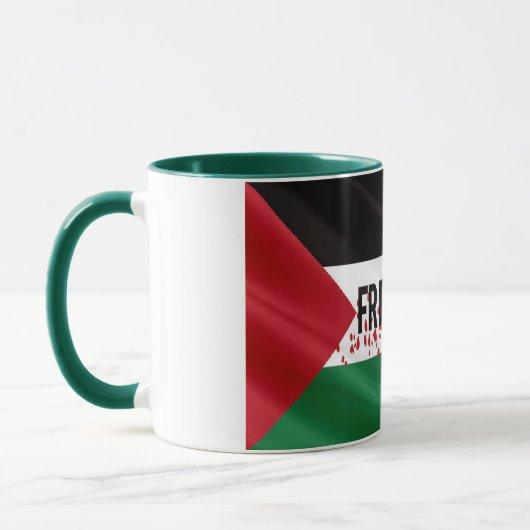 Mug Appui élégant au drapeau palestinien Vintage (Gauche)