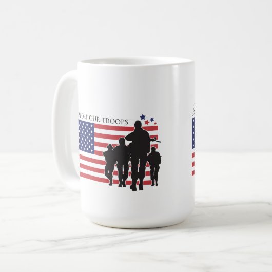Mug Appuyer nos troupes (Devant gauche)