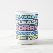 Mug Appuyez sur vous-même et vivez plus de prière pers (Centre)