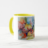 Mug "Après l'automne" - une aquarelle par J. Fischer (Devant gauche)