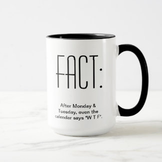 Mug Après lundi et mardi, même le calendrier indique