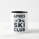 Mug Apres Ski Club Mountain Logo - Custom Mens Winter  (Centre)