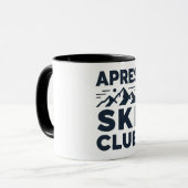 Mug Apres Ski Club Mountain Logo - Custom Mens Winter  (Devant gauche)