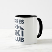 Mug Apres Ski Club Mountain Logo - Custom Mens Winter  (Devant droit)