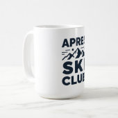 Mug Apres Ski Club Mountain Logo - Custom Mens Winter  (Devant gauche)