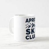 Mug Apres Ski Club Mountain Logo - Custom Mens Winter  (Devant gauche)