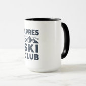 Mug Apres Ski Club Mountain Logo - Custom Mens Winter  (Devant droit)