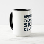 Mug Apres Ski Club Mountain Logo - Custom Mens Winter  (Devant gauche)
