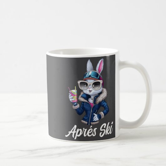 Mug Apres Ski Hat Party Design Ski Bunny Skier Outfit  (Droite)