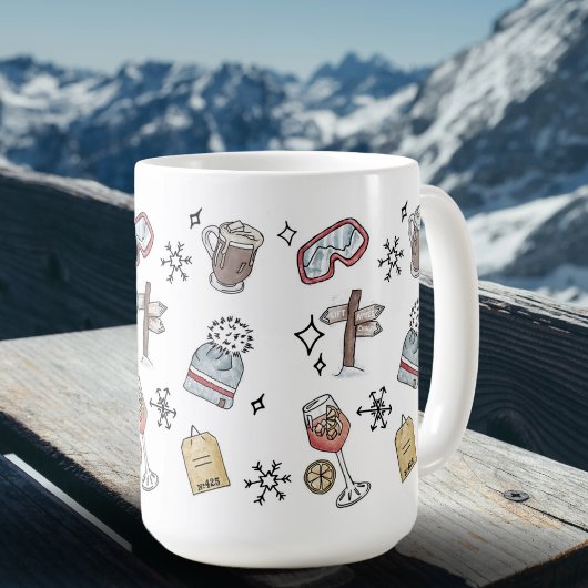 Mug Apres Ski Hiver Sports Vacances