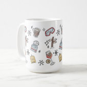 Mug Apres Ski Hiver Sports Vacances (Devant gauche)