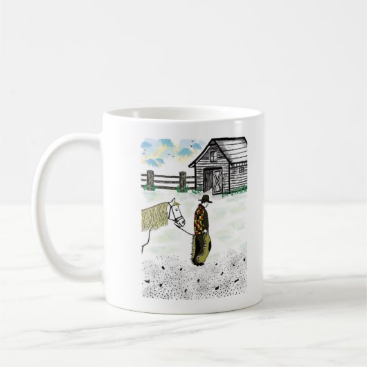 Mug Après une balade en cheval (Gauche)