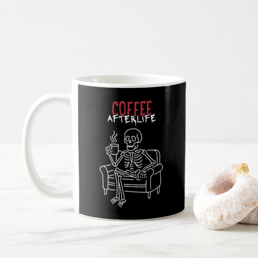 Mug Après-vie de café (Avec donut)