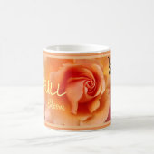 Mug Apricot Peach Rose Flower Close Up (Centre)