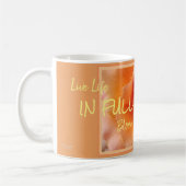 Mug Apricot Peach Rose Flower Close Up (Gauche)