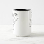 Mug April Bridesmaid | Fleur de naissance marguerite (Centre)