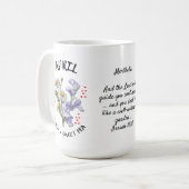 Mug APRIL Mois de naissance Fleur Christian Nom person (Devant gauche)