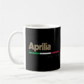 Mug Aprilia Italie Ville Retro Drapeau Italie Pullover (Gauche)