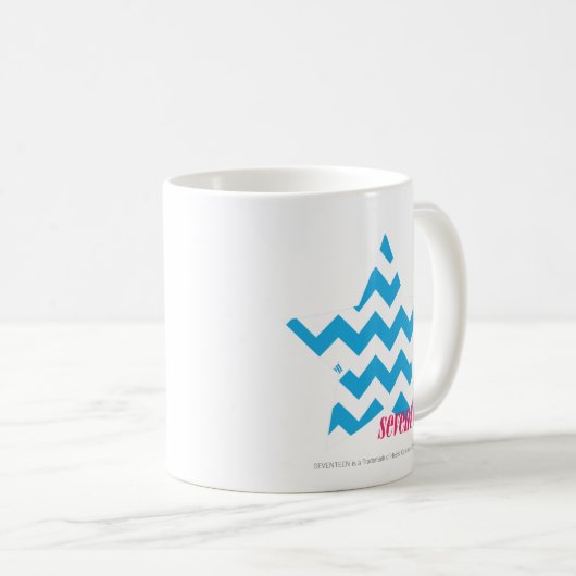 Mug Aqua 2 de zigzag (Devant droit)
