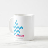 Mug Aqua 2 de zigzag (Devant gauche)