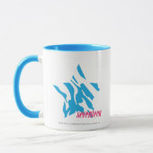 Mug Aqua 3 de zèbre (Gauche)