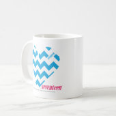 Mug Aqua 4 de zigzag (Devant gauche)