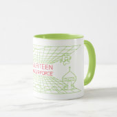 Mug Aqua Ado Hunger Force Mooninites Logo du jeu (Devant droit)