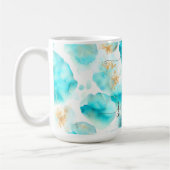 Mug Aqua bleu doré (Gauche)