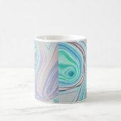 Mug aqua bleu menthe vert lilas violet pastel arc-en-c (Centre)
