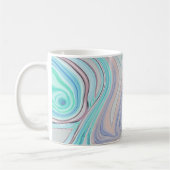 Mug aqua bleu menthe vert lilas violet pastel arc-en-c (Gauche)