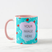 Mug Aqua Blue LOVE (Gauche)