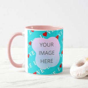 Mug Aqua Blue LOVE