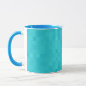 Mug Aqua Blue Mosaic Shimmer, (Gauche)