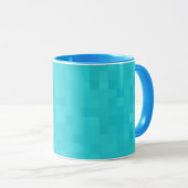 Mug Aqua Blue Mosaic Shimmer, (Devant droit)