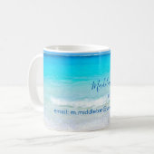 Mug Aqua Blue Ocean Guest House Custom (Devant gauche)