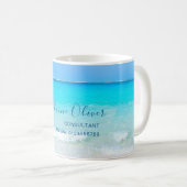 Mug Aqua Blue Ocean Sky Custom (Devant droit)