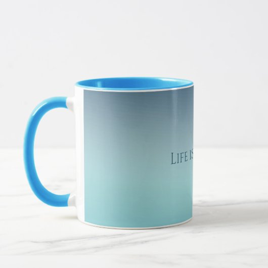 Mug Aqua Blue Ombre (Gauche)