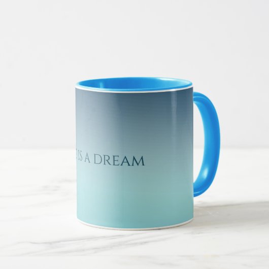 Mug Aqua Blue Ombre (Devant droit)