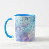 Mug Aqua Blue Purple Ice Neige Noël (Gauche)