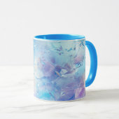 Mug Aqua Blue Purple Ice Neige Noël (Devant droit)