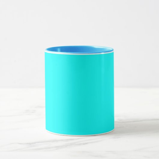 Mug Aqua (couleur solide) (Centre)