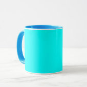 Mug Aqua (couleur solide) (Devant gauche)