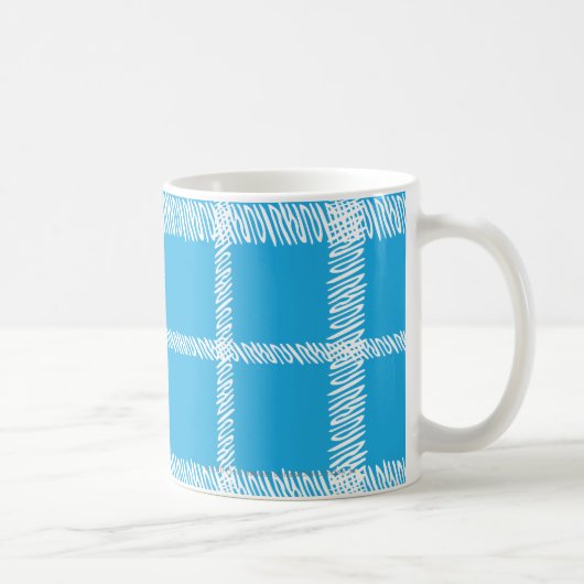 Mug Aqua de plaid (Droite)